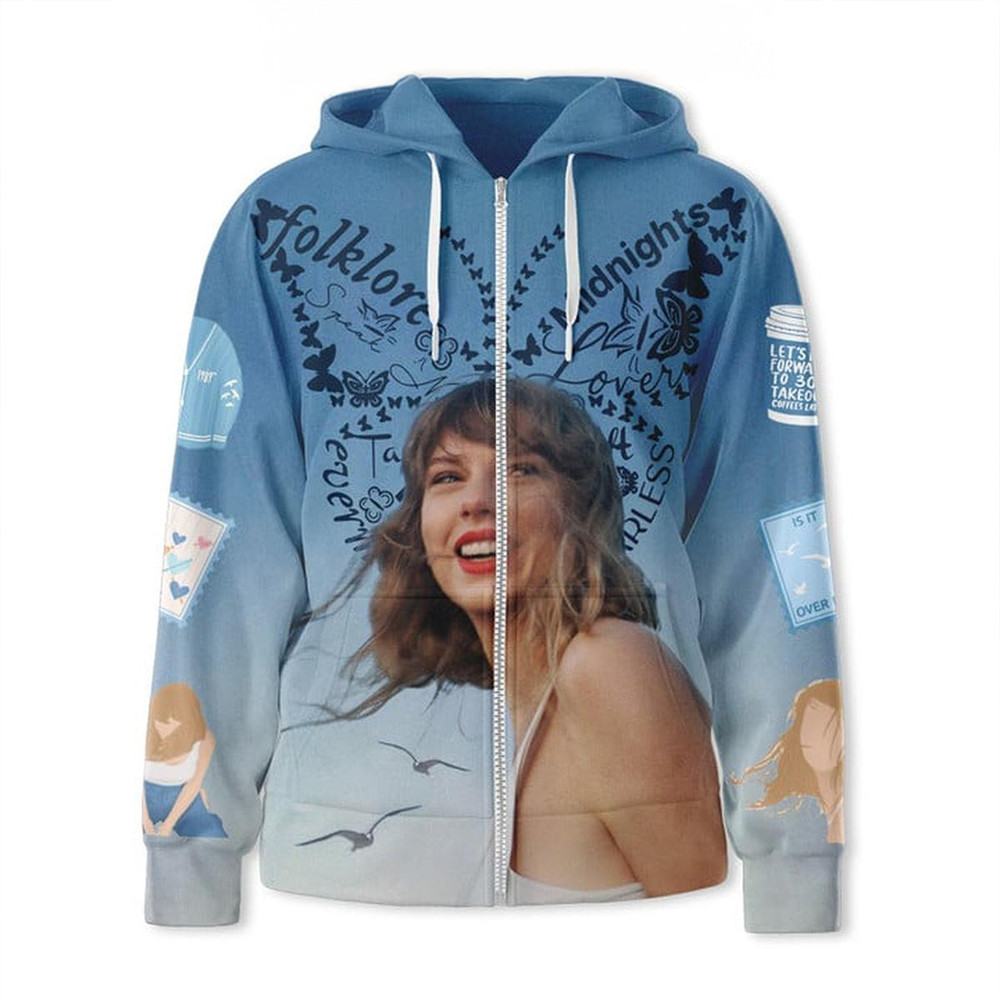 1989 Album Of Taylor Swift Taylor Version Zipper Hoodie Gifts For Swifties