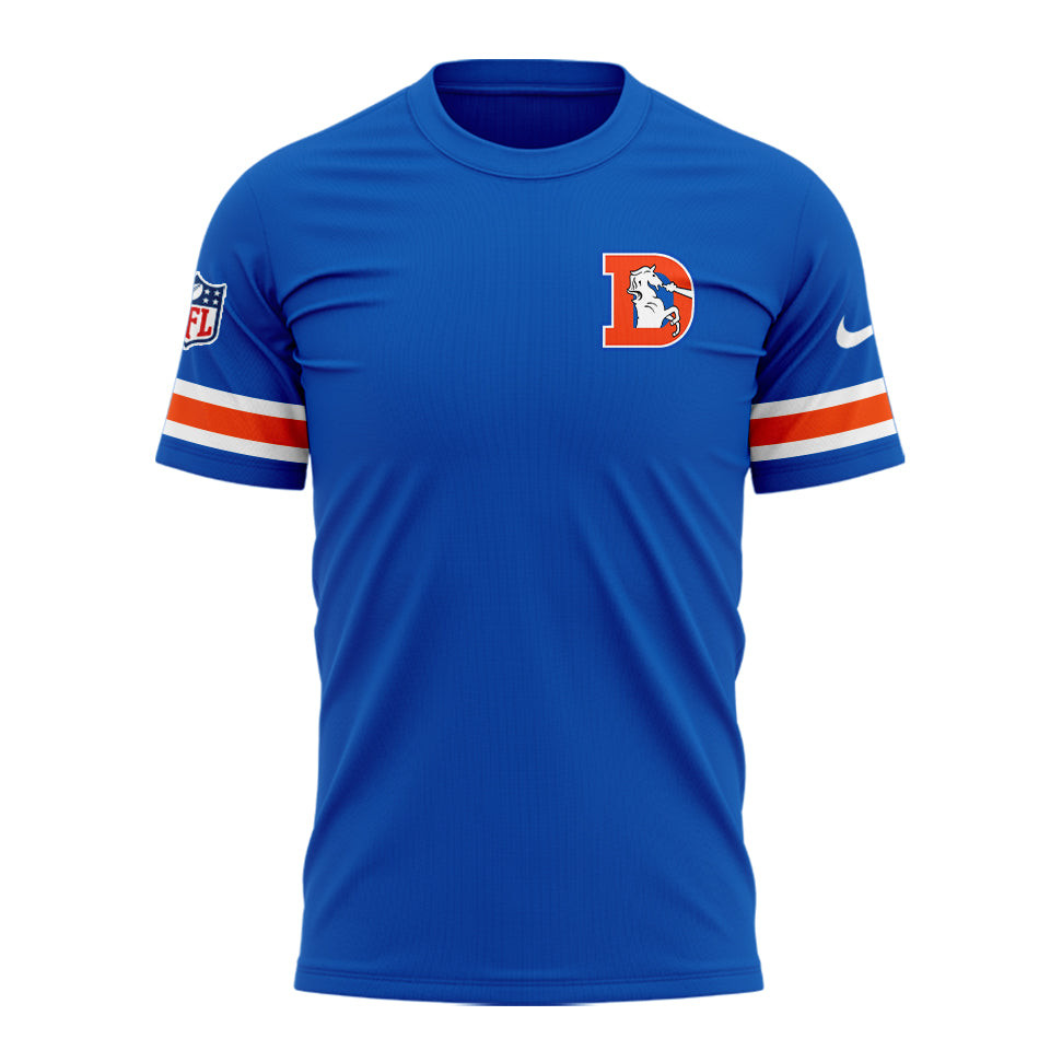 2024 Denver Broncos 3D Shirt Throwback 1977 T-Shirt Presents For Football Lovers Oregontrailrvpk Shirt