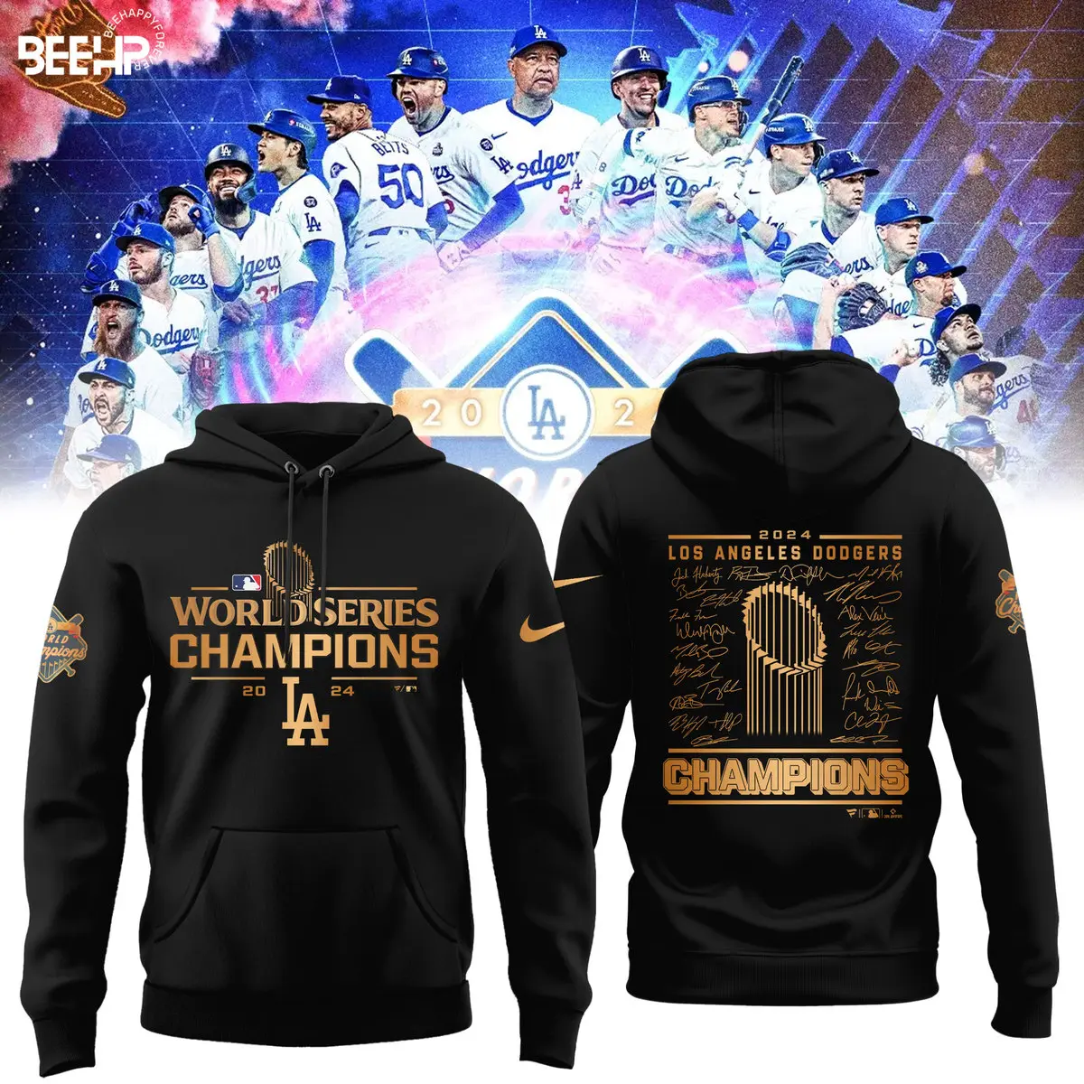 2024 Los Angeles Hoodie LA Dodgers World Series Champions Hoodie Gift For Son
