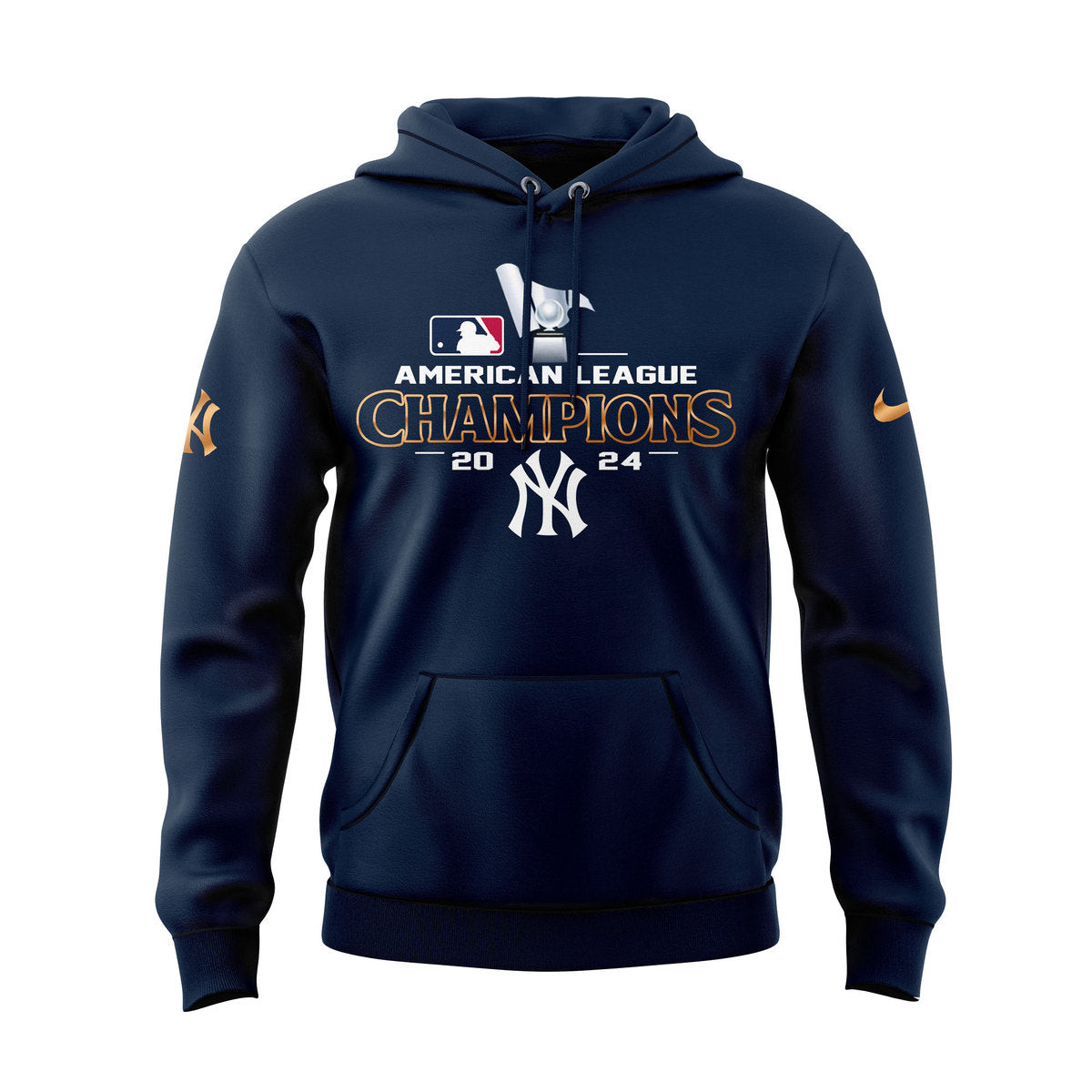 2024 New York Yankees 2024 American League Champions Hoodie Best Gift For Football Lovers