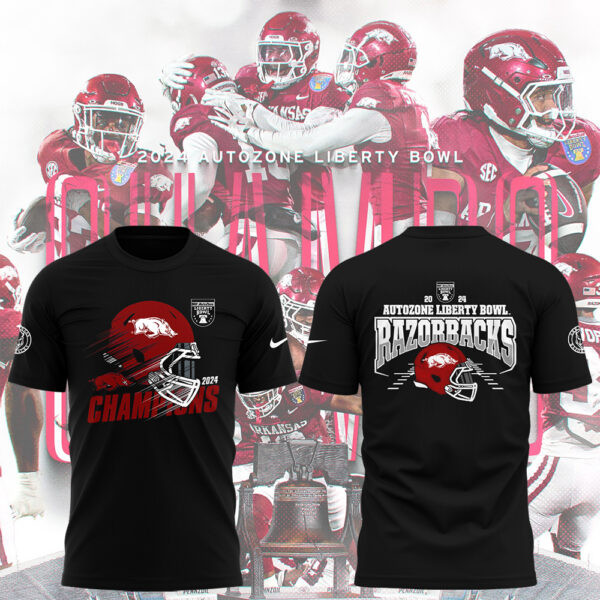2025 Arkansas Razorbacks Shirt Arkansas Razorback Liberty Bowl Champions T-Shirt Birthday Gifts For Hockey Fans Oregontrailrvpk Shirt