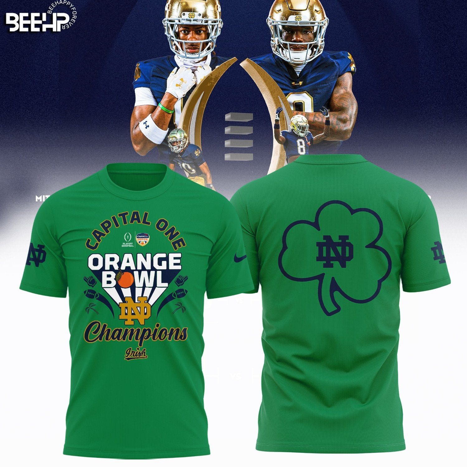2025 Capital One Orange Bowl Champions Notre Dame T-Shirt Football Related Gifts Oregontrailrvpk Shirt
