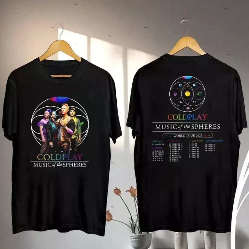 2025 Coldplay Music of the Spheres Tour T-Shirt Oregontrailrvpk Shirt