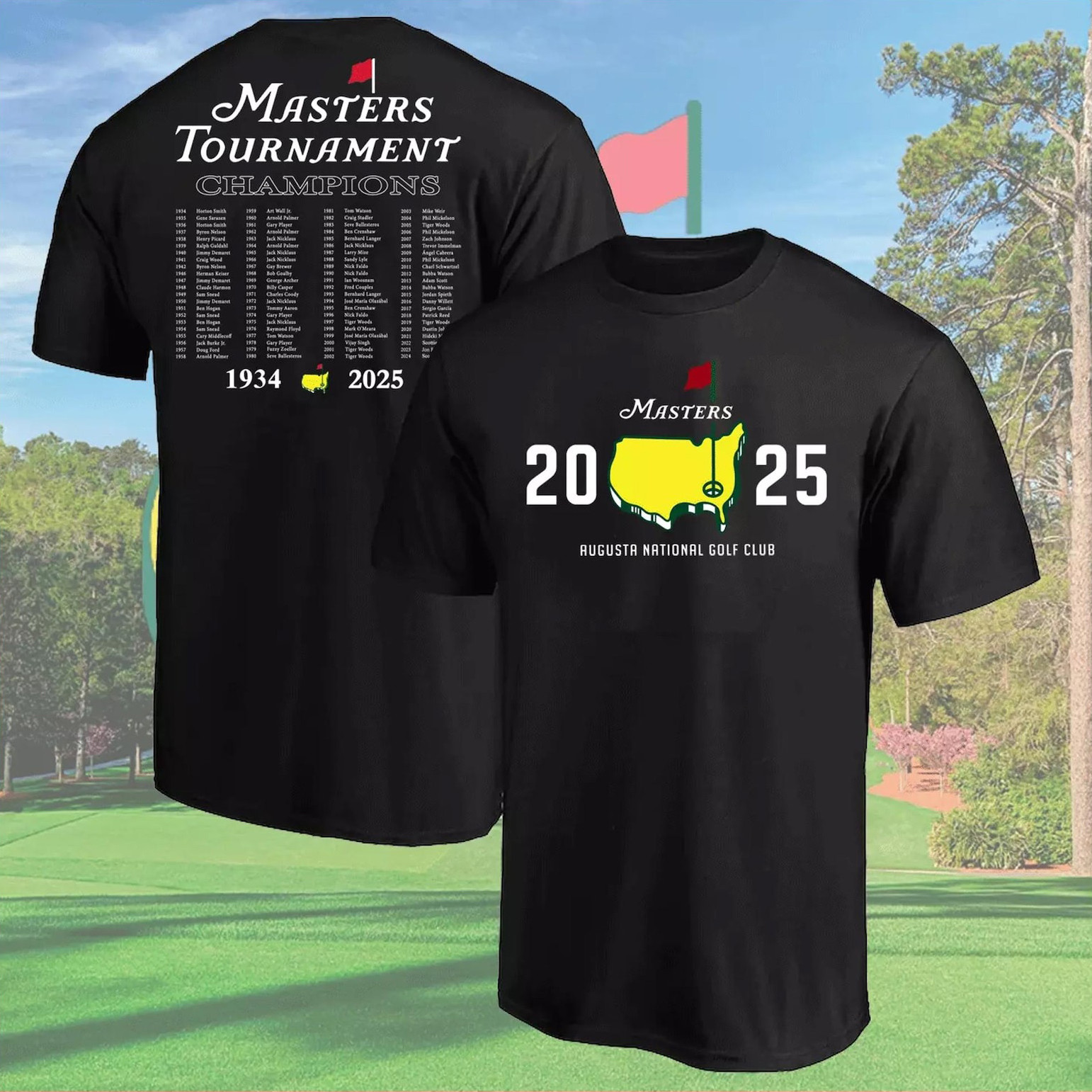 2025 Masters Tournament Augusta National Golf Club T-Shirt For Golfers Oregontrailrvpk Shirt