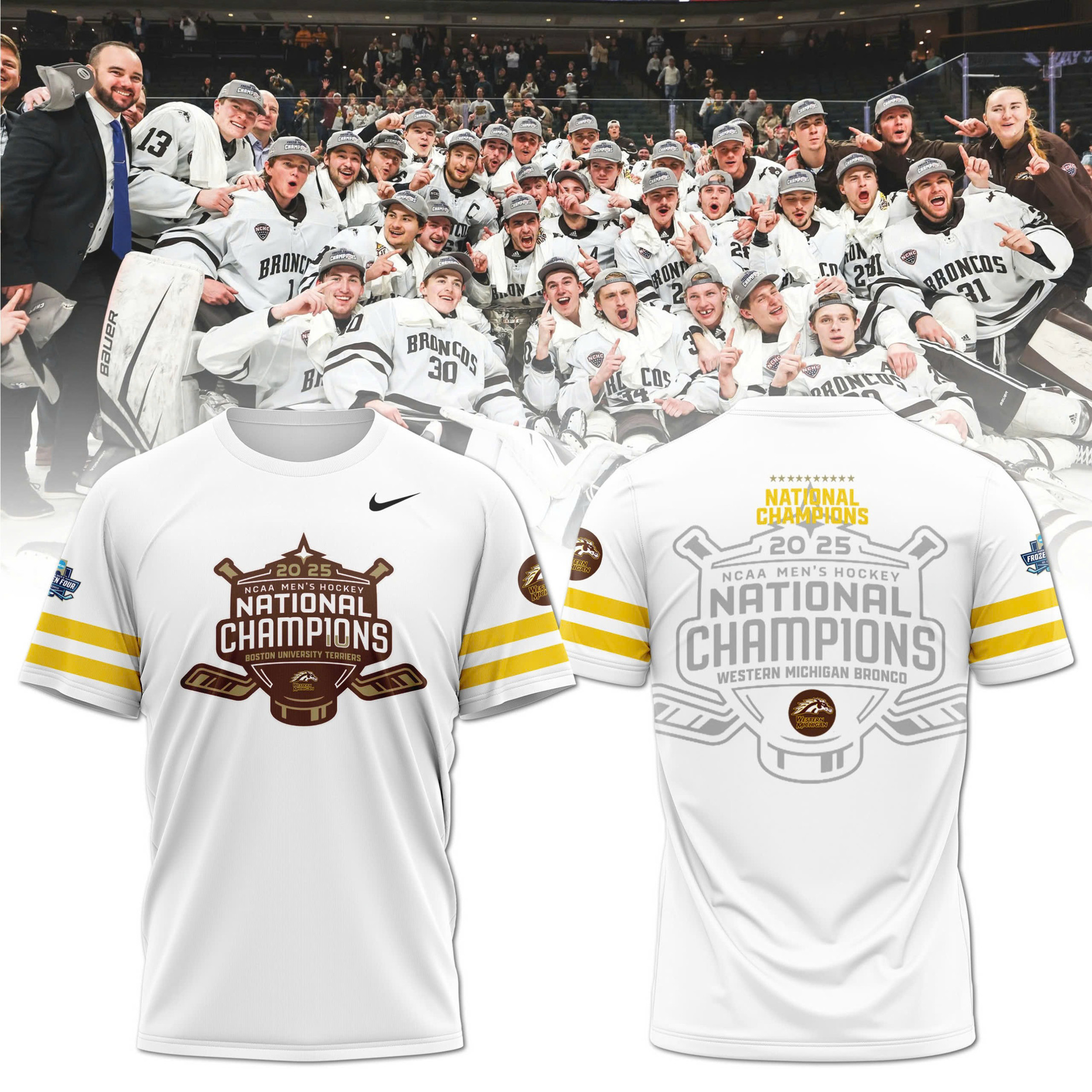 2025 NCAA Division Men's Ice Hockey Championship Champion Shirt Unique Gifts For Hockey Lovers Oregontrailrvpk Shirt