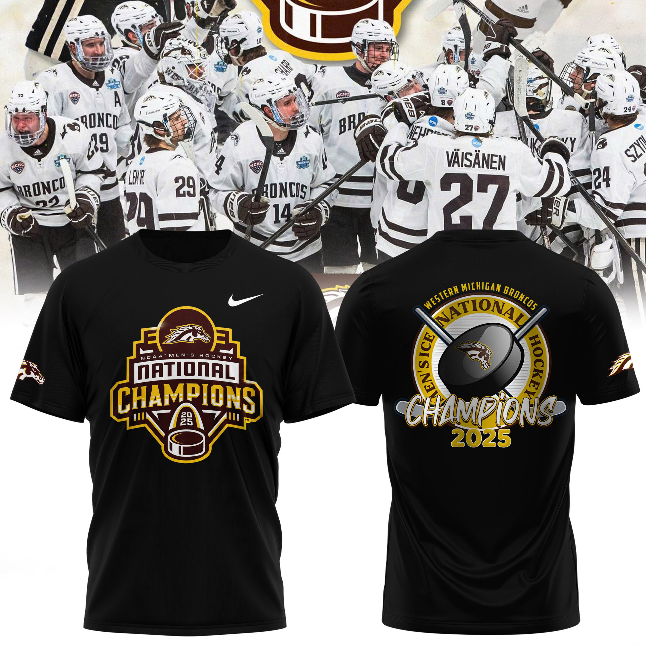 2025 NCAA Division Men's Ice Hockey Championship Champion T-Shirt For NHL Fans Oregontrailrvpk Shirt