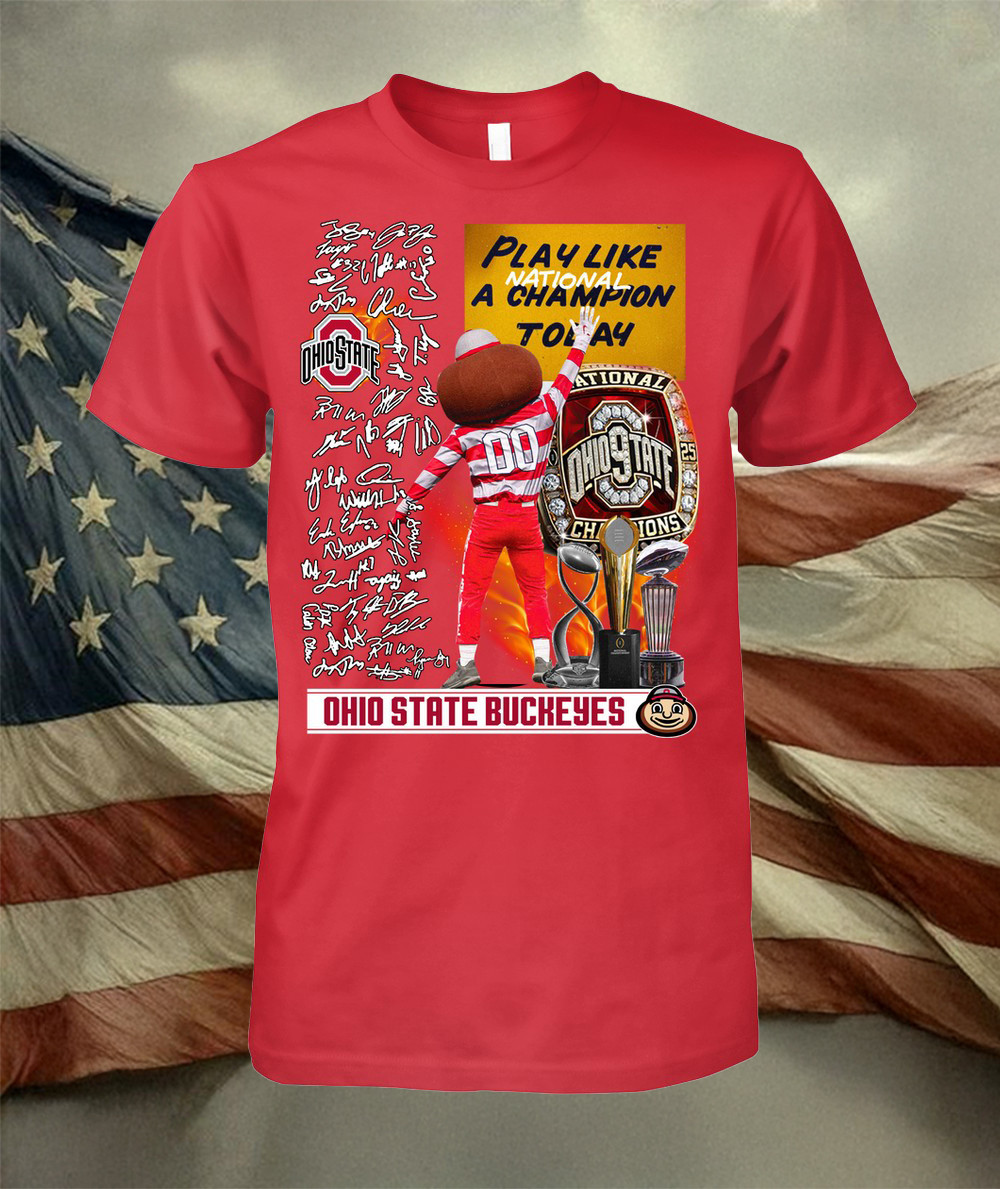 2025 Ohio State Buckeyes Football T-Shirt Presents For Football Fans Oregontrailrvpk Shirt