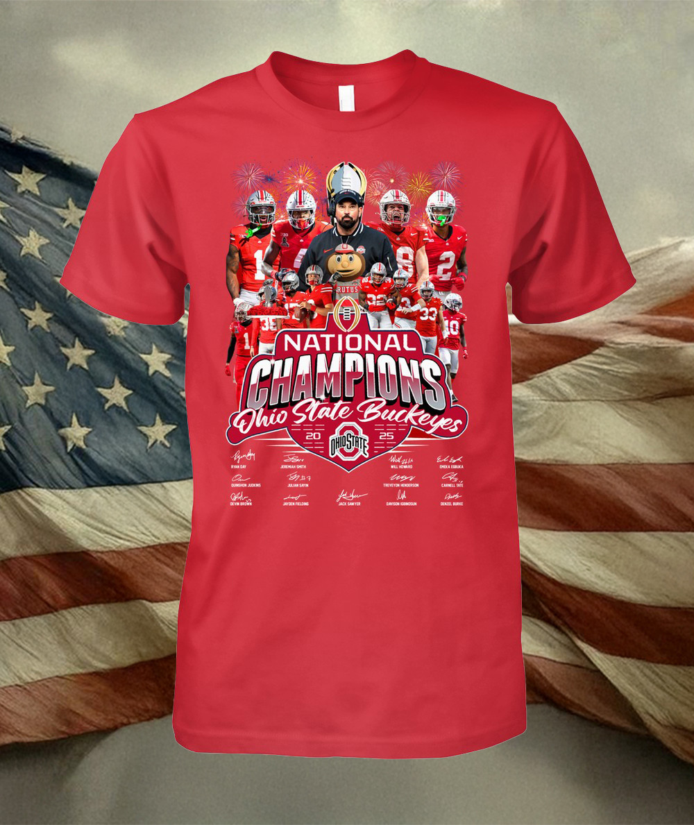 2025 Ohio State Buckeyes Football T-Shirt Unique Gifts For Football Fans Oregontrailrvpk Shirt