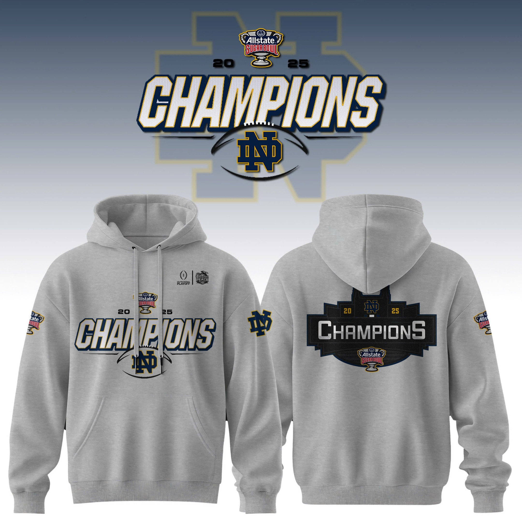 2025 SUGAR BOWL Champion Hoodie Basketball Father's Day Present Ideas