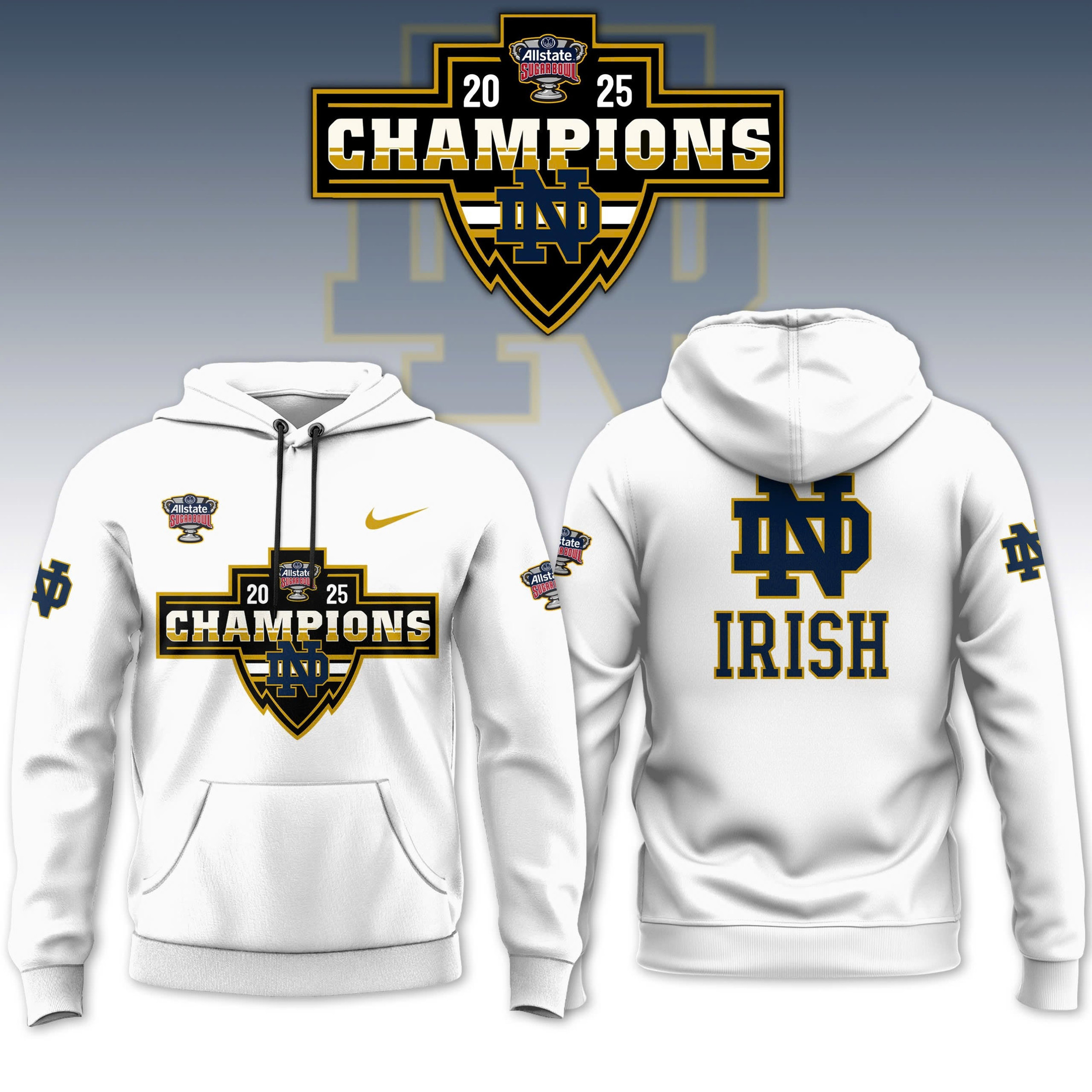 2025 SUGAR BOWL Champion Hoodie Basketball Gift Ideas For Son In Law