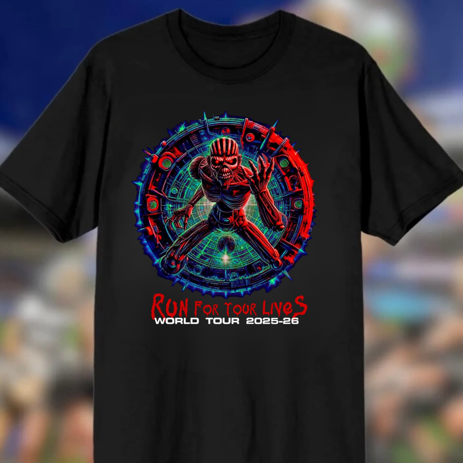 2025 World Tour Run For Your Lives Eddie T-Shirt Presents For Music Lovers Oregontrailrvpk Shirt
