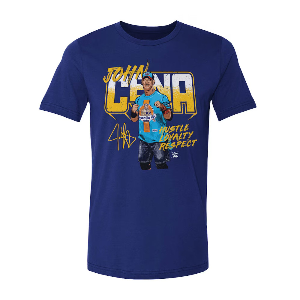 500 Level Royal John Cena Hustle Loyalty Respect Marker T-Shirt Wrestling Oregontrailrvpk Shirt