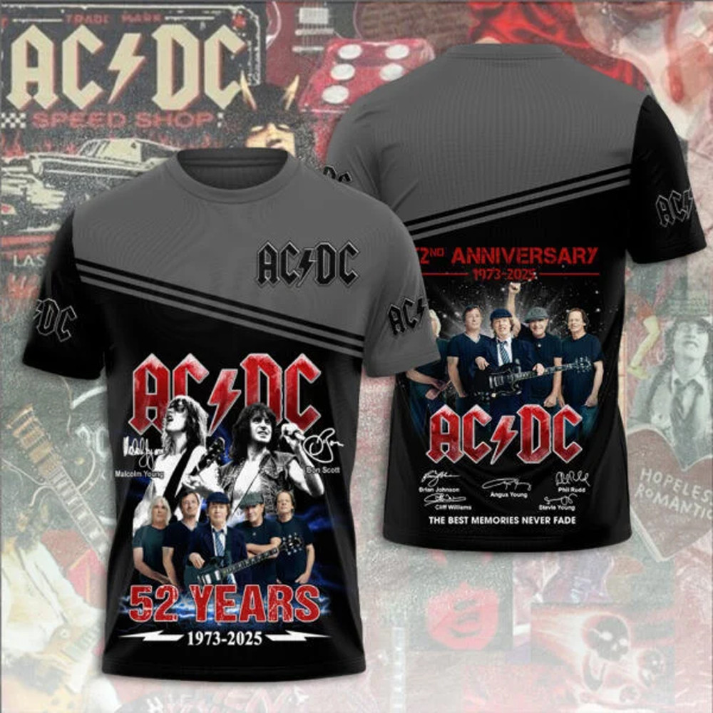 AC DC Pwr Up Tour 2025 T-Shirt Best Oregontrailrvpk Shirt