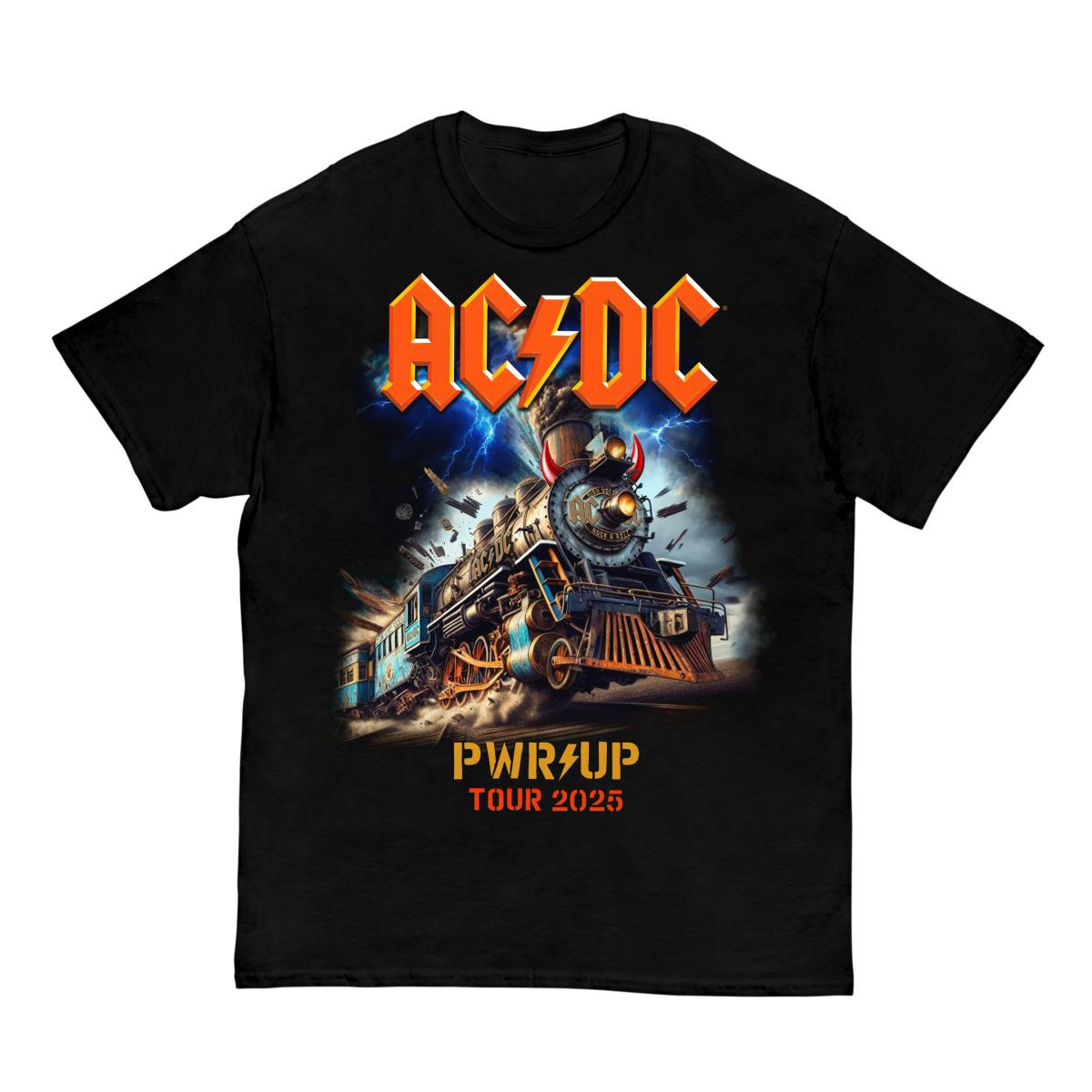 AC DC Rock N Roll Train PWR UP Tour T-Shirtpecial Present For Mum Oregontrailrvpk Shirt