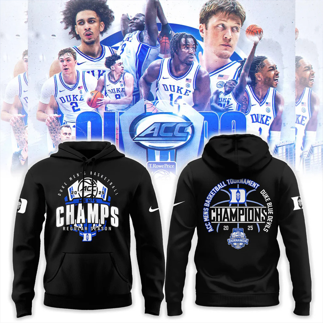 ACC Championship 2025 Hoodie ACC Men's Basketball Conference Tournament Champions Hoodie