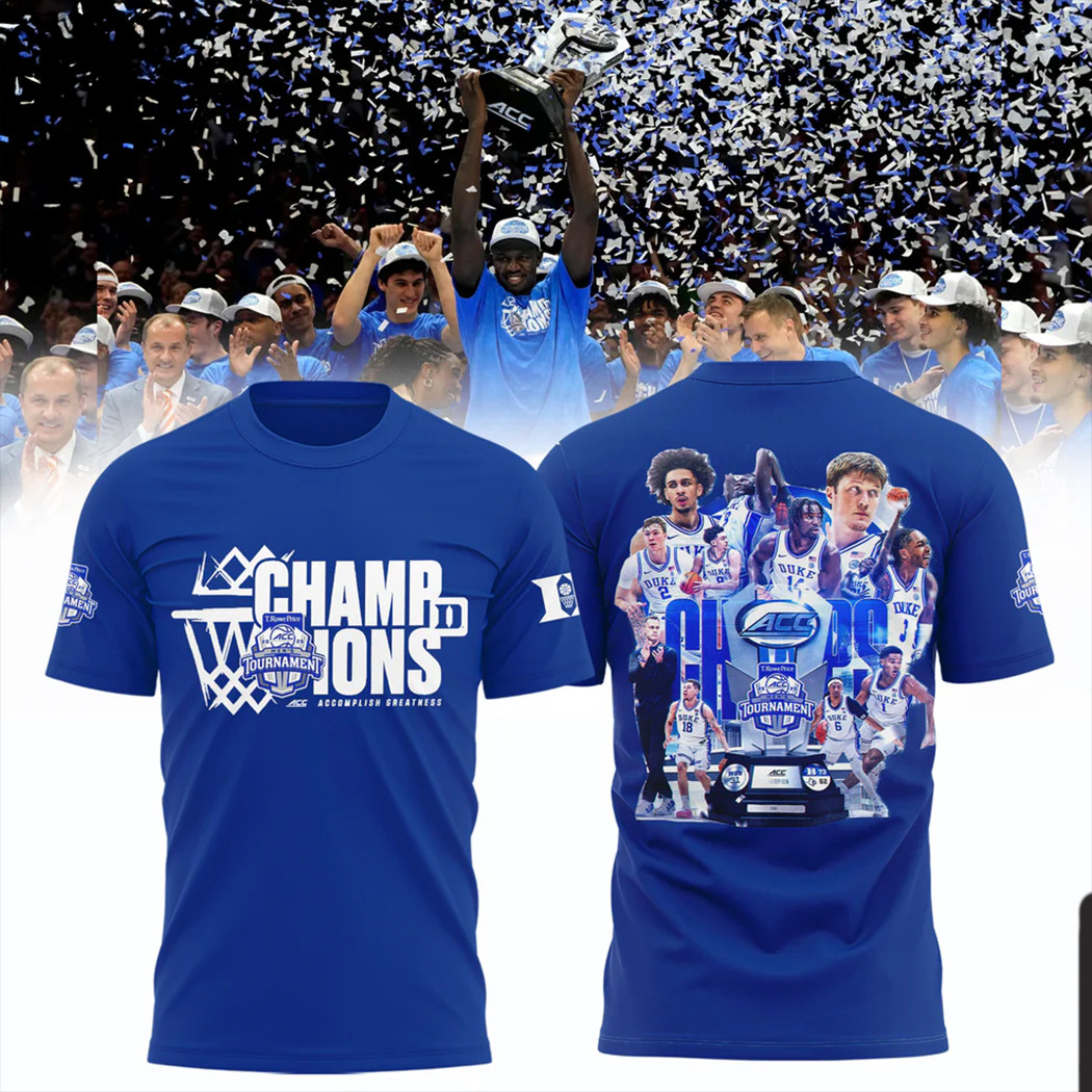 ACC Championship 2025 T-Shirt For Fans ACC Men's Basketball Conference Tournament Champions Oregontrailrvpk Shirt