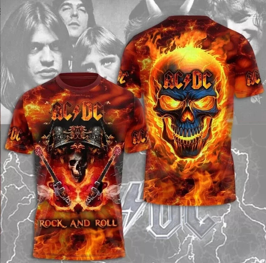 ACDC 3D T-Shirt Good Design Best Shirt For Fans Oregontrailrvpk Shirt