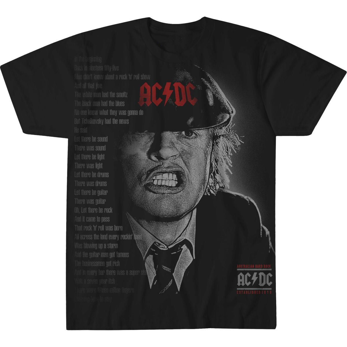 ACDC Big Face Angus Black T-Shirt Father'S Day Gifts Music Lover Oregontrailrvpk Shirt