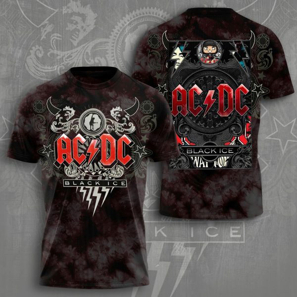 ACDC Black Ice Shirt ACDC Rock Band T-Shirt Oregontrailrvpk Shirt