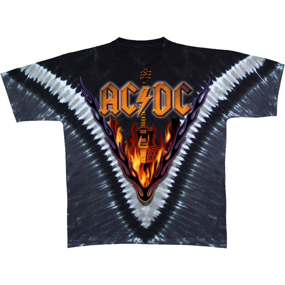ACDC Hells Bells Tie-Dye T-Shirt Oregontrailrvpk Shirt