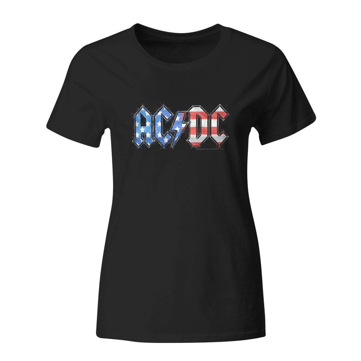 ACDC Old Glory T-Shirt For Women's Awesome Mother's Day Gifts 2025 Oregontrailrvpk Shirt