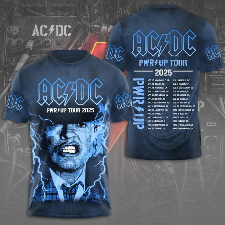 AC'DC Power Up Tour 2025 Shirt AC'DC Pwr Up Tour Merch Gifts For Rocks Fans Oregontrailrvpk Shirt