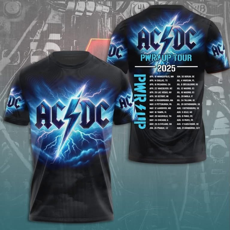 AC'DC Power Up Tour 2025 T-Shirt AC'DC Tour Merchandise Die Hard Oregontrailrvpk Shirt