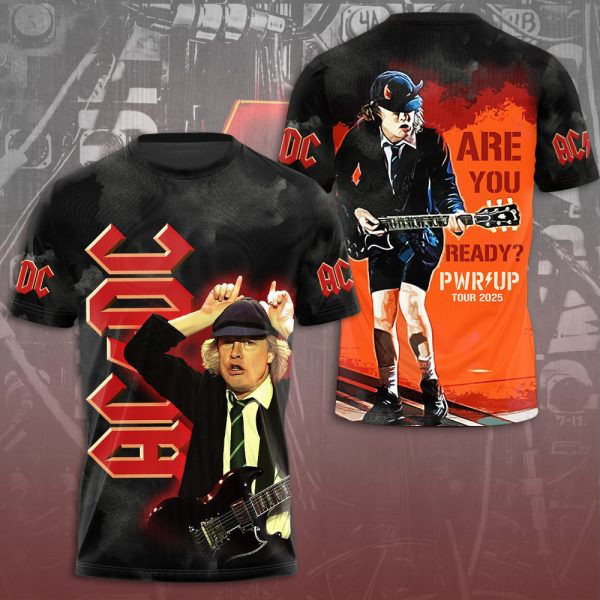 ACDC Pwr Up Tour 2025 Are You Ready Shirt Rock Band T-Shirt Oregontrailrvpk Shirt