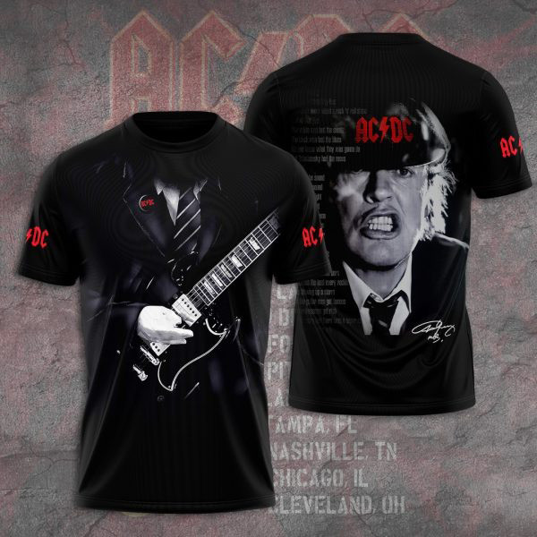 ACDC Pwr Up Tour 2025 Shirt Pwr Up Tour T-Shirt For Rock Band Fans Oregontrailrvpk Shirt