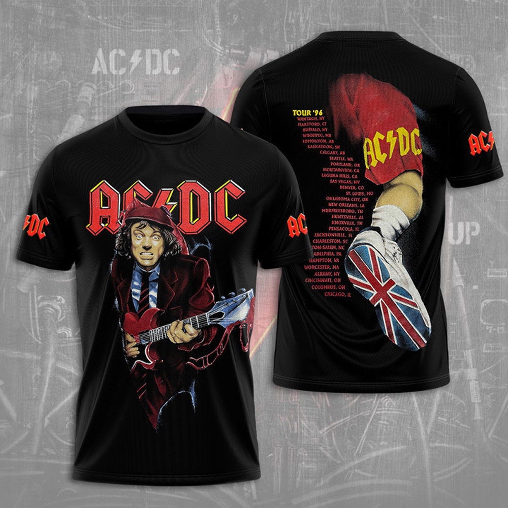 ACDC Pwr Up Tour 2025 T-Shirt For Music Enthusiasts Oregontrailrvpk Shirt