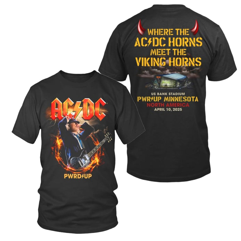 ACDC Pwr Up Tour 2025 T-Shirt Unique Oregontrailrvpk Shirt
