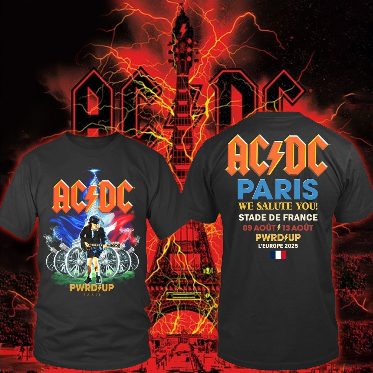 AC'DC - PWR UP World Tour T-Shirt Oregontrailrvpk Shirt