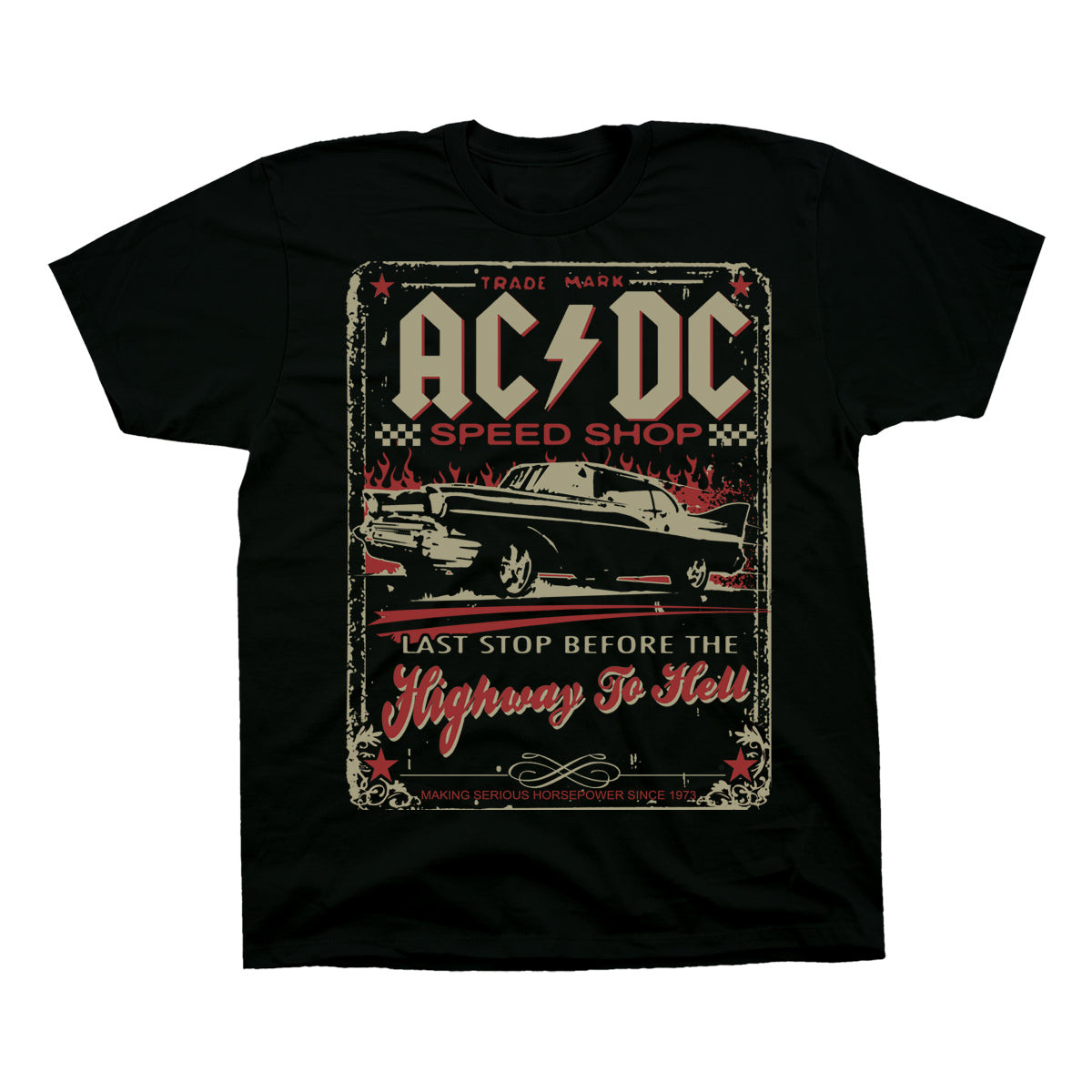 ACDC Speedshop Black T-shirt Top 10 Father's Day Gifts Oregontrailrvpk Shirt