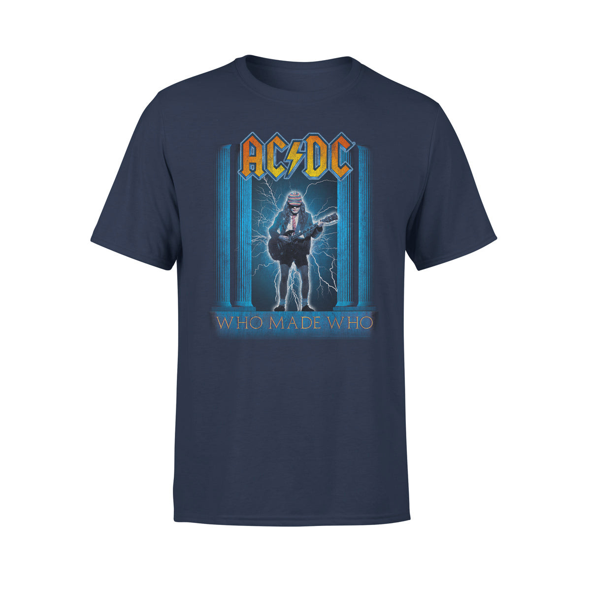 ACDC Who Made Who Navy T-Shirt Best Father's Day Gifts For Husband Oregontrailrvpk Shirt