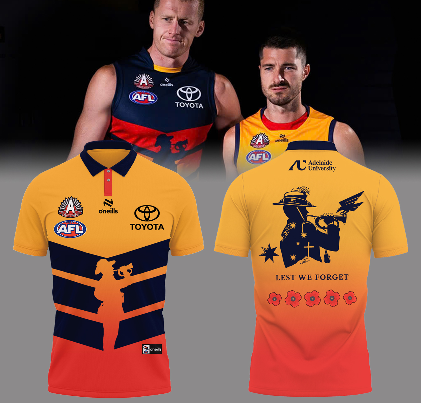Adelaide Crows Anzac Day Polo T-Shirt Prensent For Fan Oregontrailrvpk Shirt