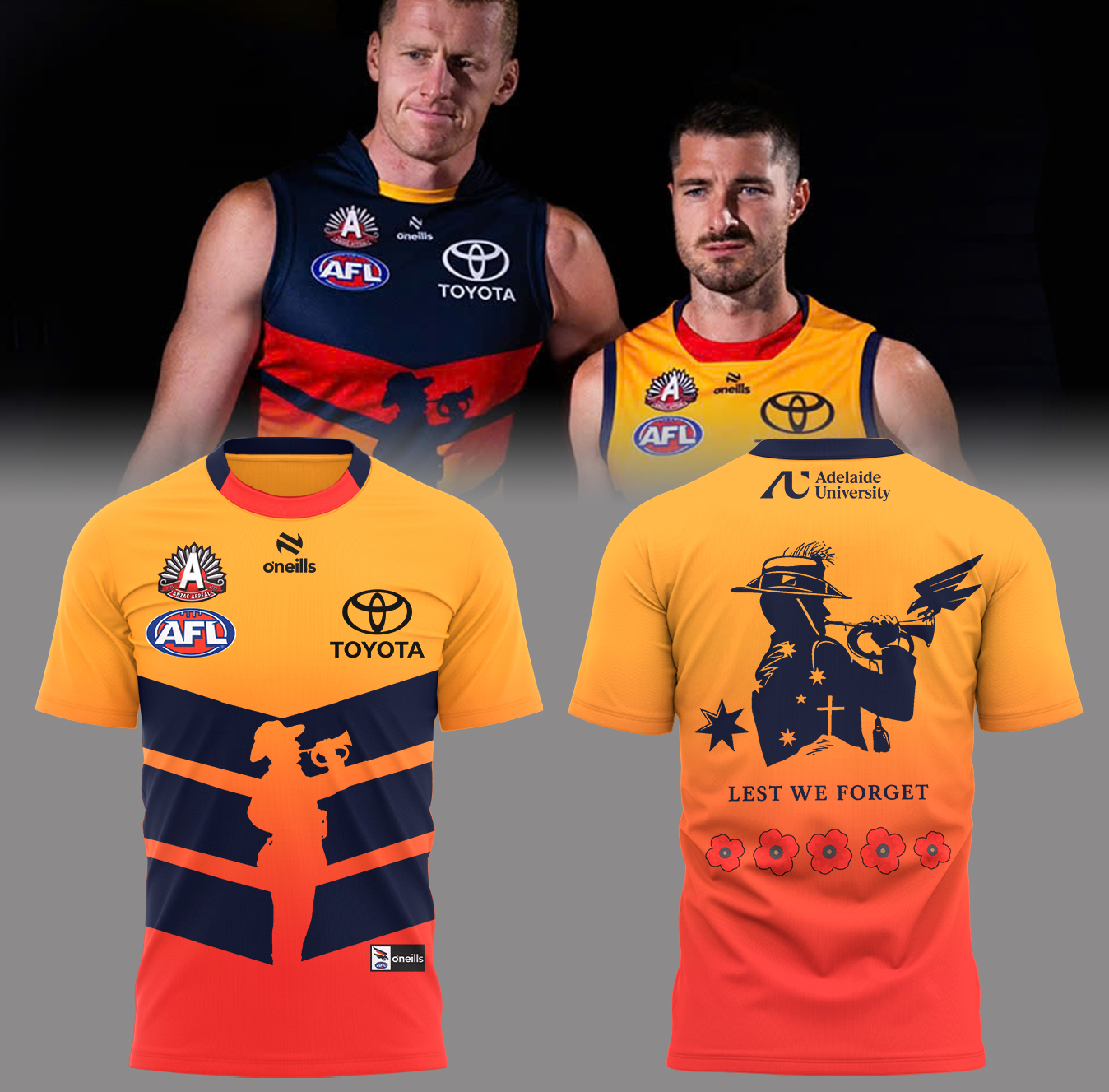 Adelaide Crows Anzac Day T-Shirt Best Oregontrailrvpk Shirt