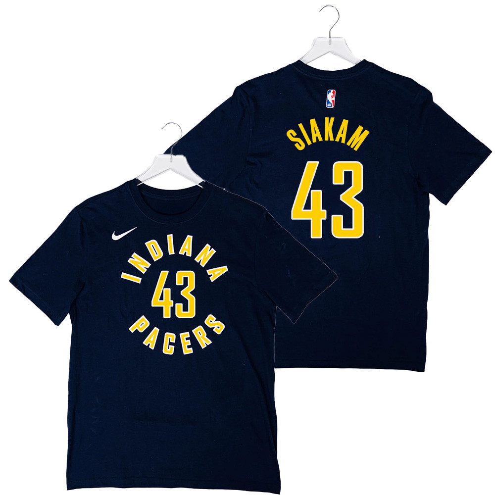 Adult Indiana Pacers #43 Pascal Siakam Icon T-shirt by Nike Good Gifts For Basketball Fans Oregontrailrvpk Shirt