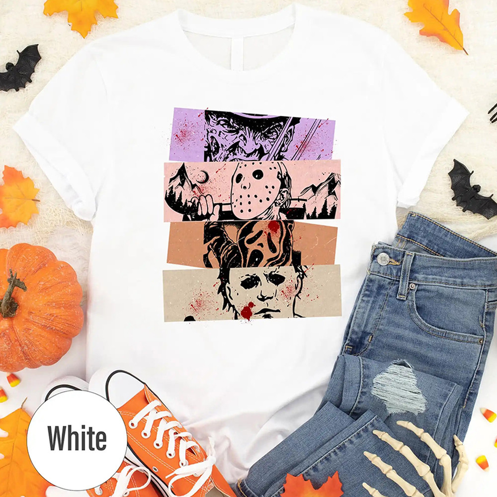 Aesthetic Killers Vibrant Halloween T-Shirt Oregontrailrvpk Shirt