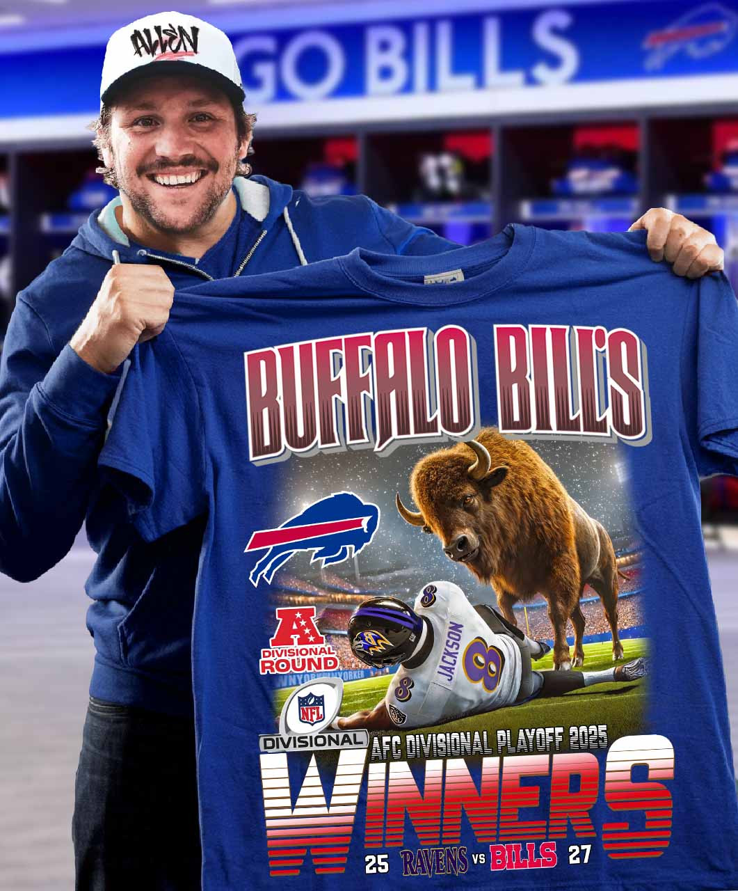 AFC Divisional Playoffs 2025 Winners Buffalo Bills T-Shirt Presents For Football Fans Oregontrailrvpk Shirt