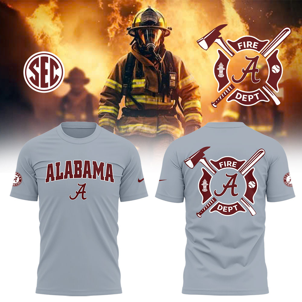 Alabama Baseball x Firefighter Appreciation Night T-Shirt Unique Baseball Gifts Oregontrailrvpk Shirt