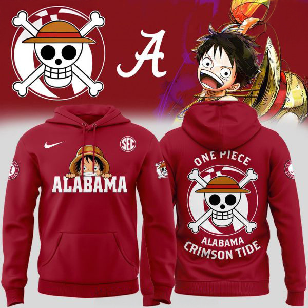Alabama Crimson Tide x One Piece Night Special Hoodie Gifts For Football Fan