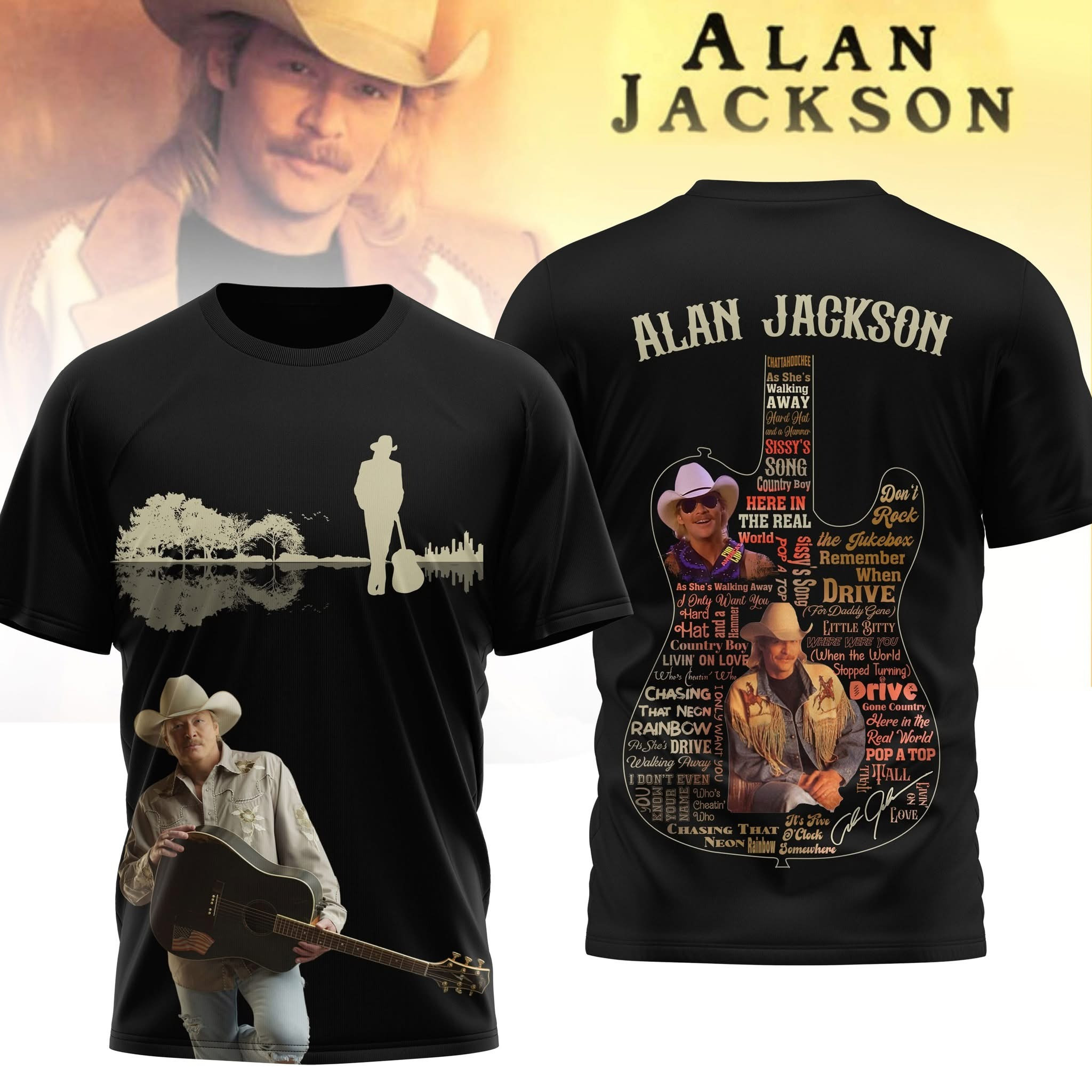 Alan Jackson T-Shirt Country Music Lover Gifts For Alan Jackson Fans Father's Day Gifts Oregontrailrvpk Shirt