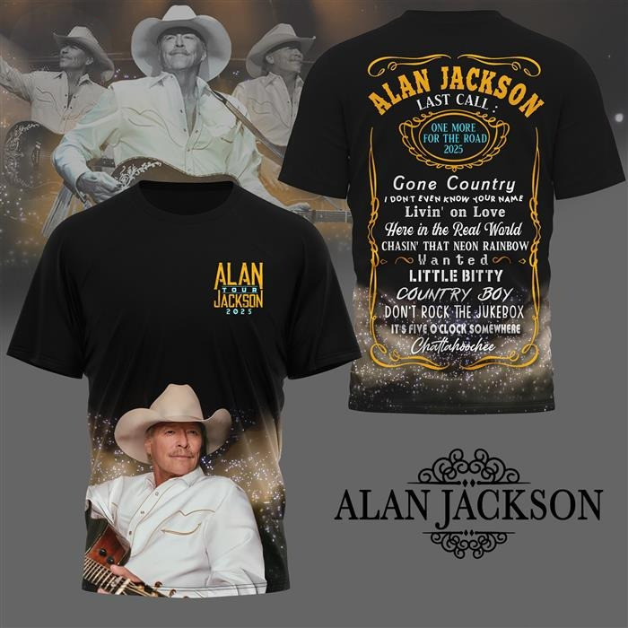 Alan Jackson Tour 2025 Shirt Oregontrailrvpk Shirt
