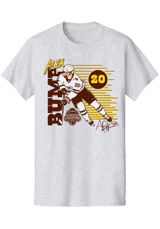 Alex Bump Western Michigan National Championship Gear 2025 T-Shirt NCAA Ice Hockey Oregontrailrvpk Shirt