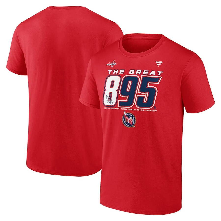 Alex Ovechkin 895 Shirt The Great 895 Most Goals In NHL History Washington Capitals Merch Oregontrailrvpk Shirt