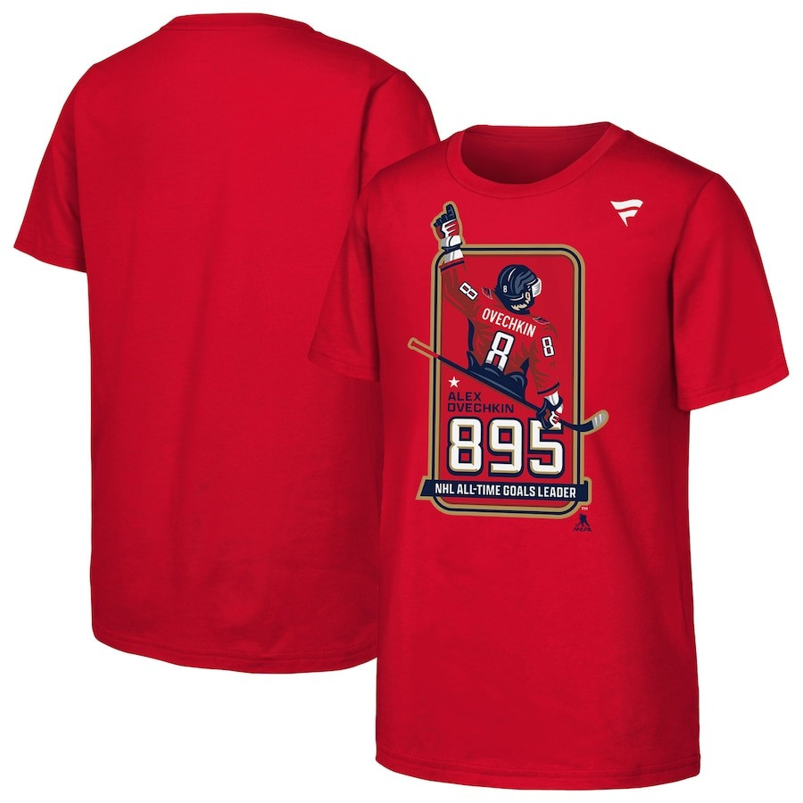 Alex Ovechkin 895 T-Shirt NHL All-Time Goal Leader Washington Capitals Fan Merch Gifts Oregontrailrvpk Shirt