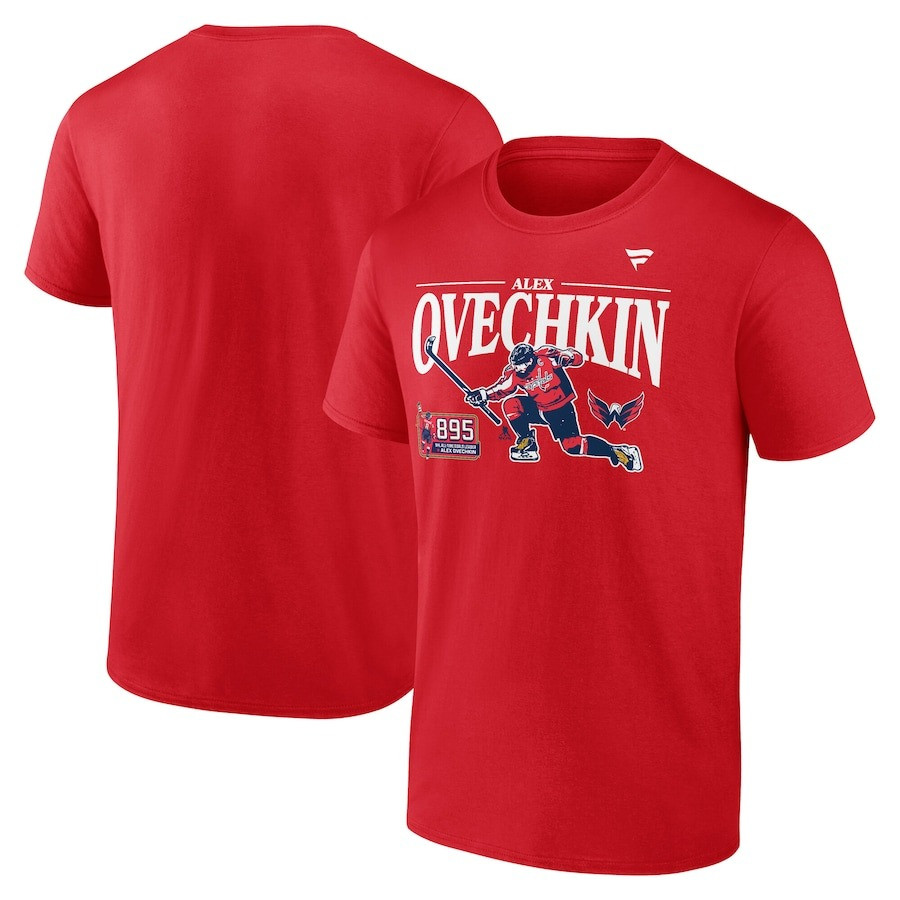 Alex Ovechkin 895 T-Shirt Washington Capitals NHL All-Time Leading Goal Scorer GR8 Oregontrailrvpk Shirt