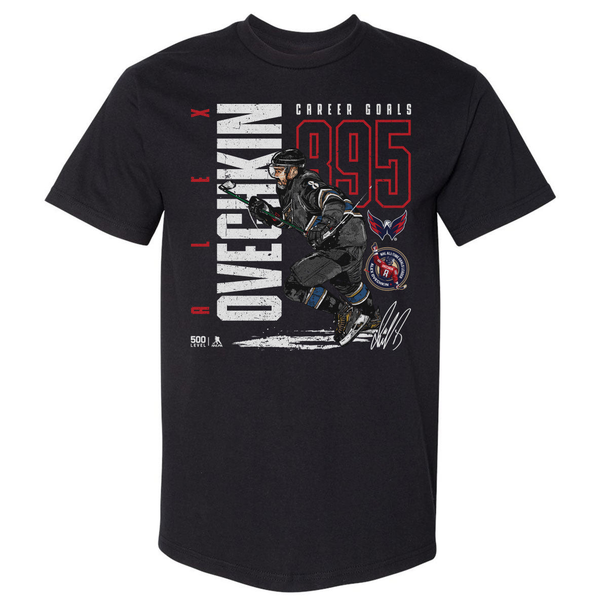 Alex Ovechkin Washington Capitals 895 Career Goals T-Shirt Best Gifts For Hockey Lovers Oregontrailrvpk Shirt