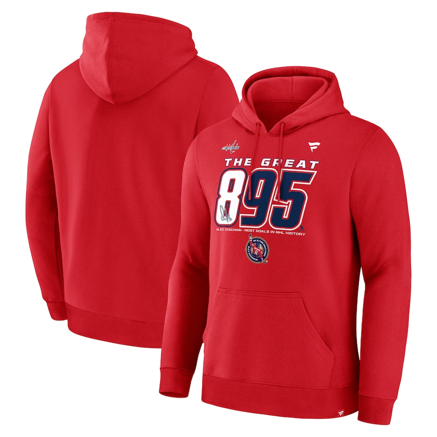 Alexander Ovechkin Washington Capitals All-Time Leading Goal Scorer Gr8 Hoodie Senior Night Gifts For Ice Hockey Players
