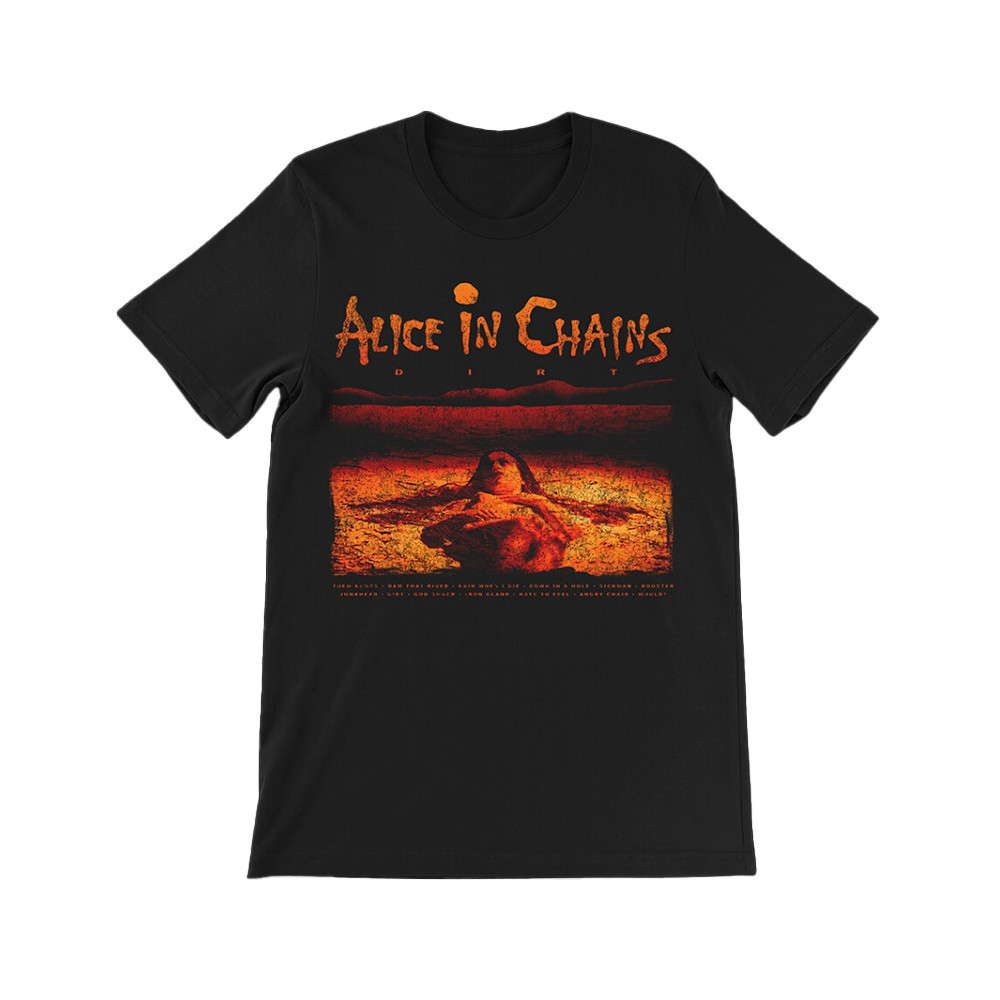 Alice In Chains Dirt Album Tracklist T-Shirt For Rock Band Fans Oregontrailrvpk Shirt